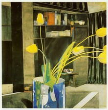 Yellow Tulips Charles Rennie Mackintosh 10 x 12 inch ready mounted print SUPERB