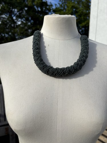 Attributed cos grey seed bead - attributed,