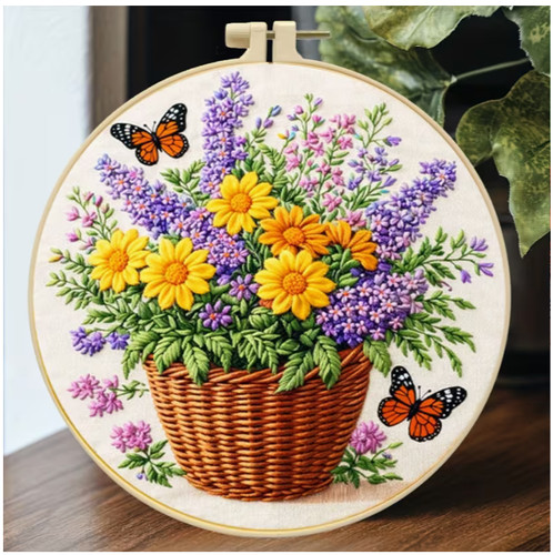 Embroidery hoop kit 20cm - embroidery, 20cm/7.87"