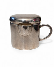 Vintage silver plate lidded - silver,