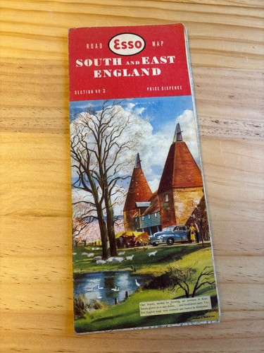 Vintage esso road map - esso,