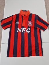 VINTAGE EVERTON FC 1992-1994 M MEDIUM MENS AWAY FOOTBALL SHIRT UMBRO STUART #8