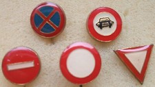 Traffic signs - set of vintage