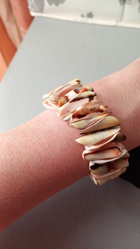 Sea shell stretch bracelet - sea,