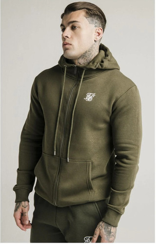 Siksilk mens khaki - mens, zip