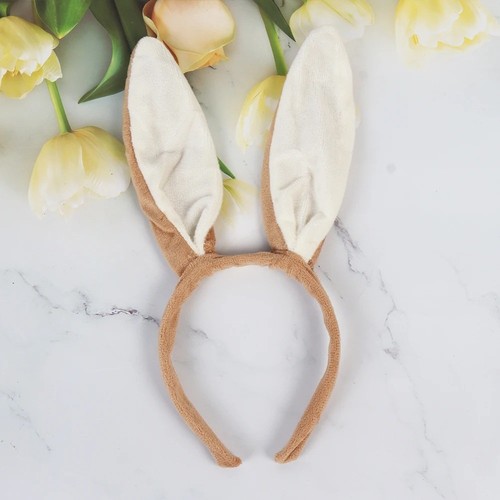 Bunny ears headband plush - headband,