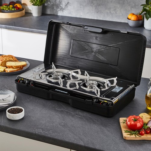 Geepas double burner butane - burner,