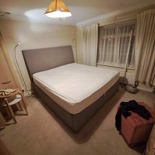 Super Kingsize Deep Ottoman 6'0 storage bed with Angelic 8000 spring mattress