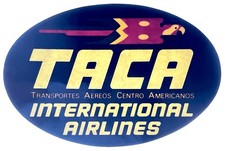 TACA International Airlines El Salvador Quetzal Bird Window Sticker Logo Label
