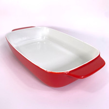 Copco Cast Iron Oven Dish Red 26cm Denmark Michael Lax 60's MCM Midcentury Vtg