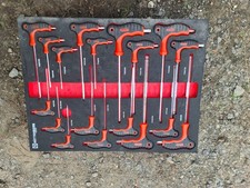 Huttenburg Mixed Hand Torx Set Long 18 Pieces Tool Box Draw