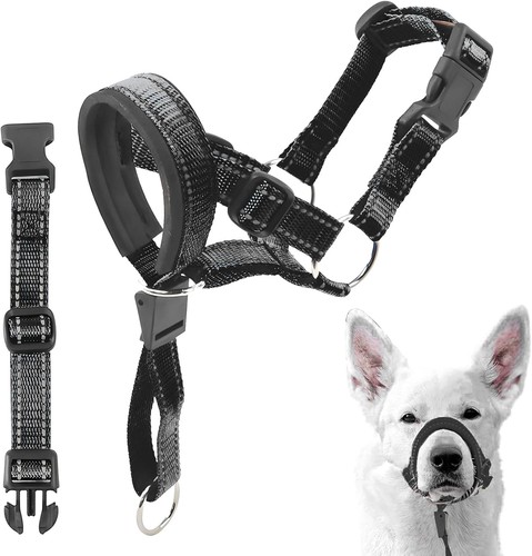 Dog muzzles head collar with - dog,