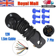 12N full Single Towing Electrics Towbar wiring kit Trailer Caravan Socket 7 Pin