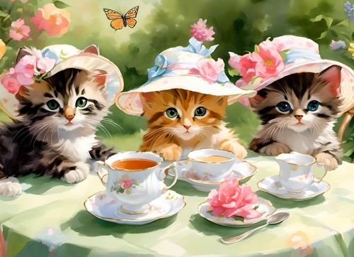 Cute kittens cat canvas - kittens,