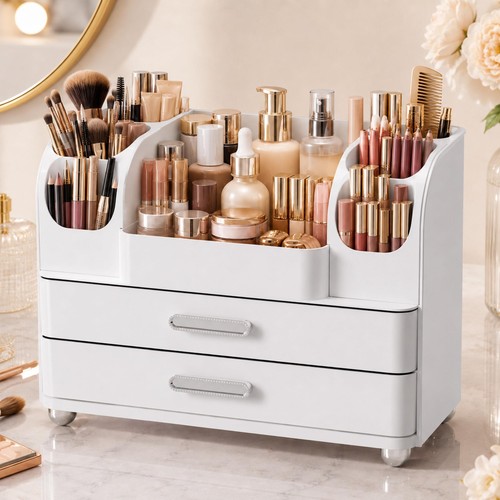 Makeup organizer with - with, 2