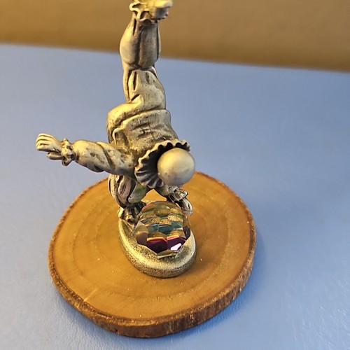 Vtg pewter w clown - vtg,