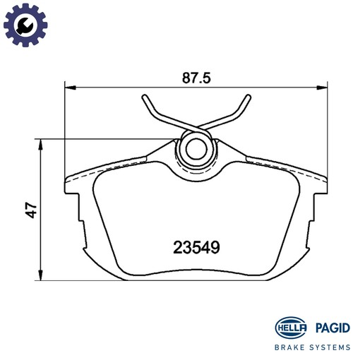 Brake pad set disc - disc,