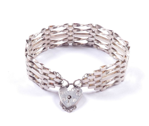 Vintage 1976 bar gate bracelet - bar,