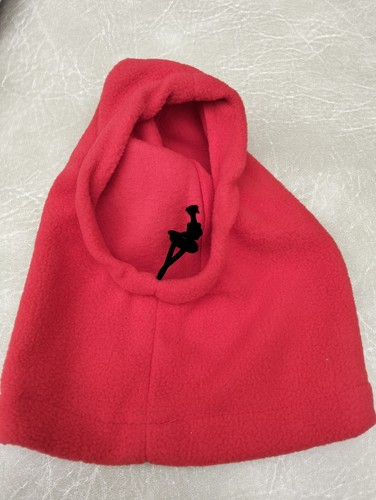 Red dog puppy fleece hat - fleece, with