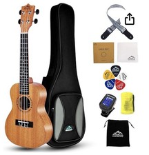 Eastrock Concert Ukulele for Beginner, 23 Inch Ukelele with Gig Bag