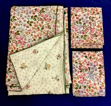 Vintage Retro Dorma Ditsy Floral Double Duvet Cover & 2 Pillowcases Cottage #VJ