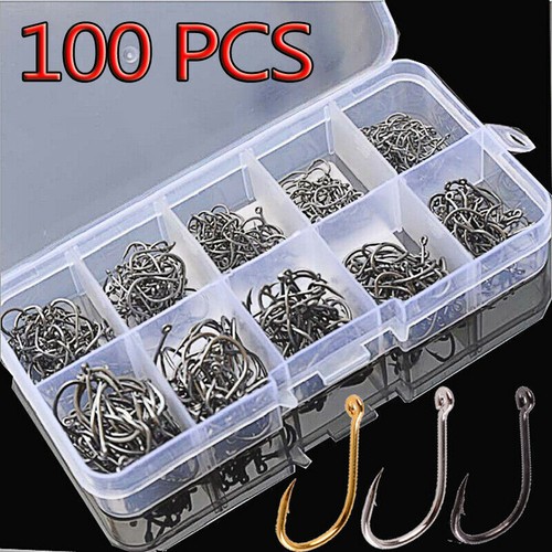 100 fishing hooks - fishing, hooks-hook