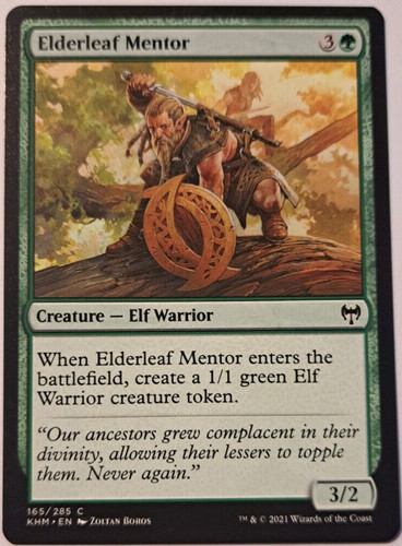 Elderleaf mentor kaldheim - mentor,