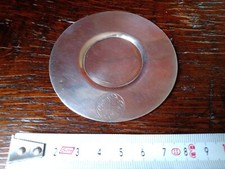 VICTORIAN RELIGIOUS SOLID STERLING SILVER PATEN COMMUNION WAFER DISH ANTIQUE