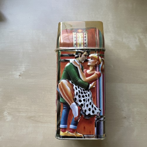 Vintage churchill jukebox tin - vintage,