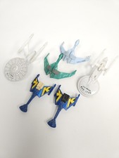 Vintage 1984 USS Enterprise Klingon Bird of Prey Excelsior Star Trek + Corgi