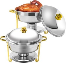 2 Pack Round Chafing Dishes