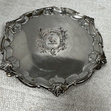Vintage Silver Plate Salver SW