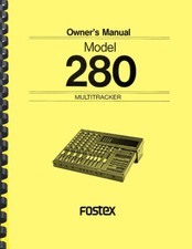 Fostex 280 4-Track Cassette Recorder OWNER'S OPERATION MANUAL 