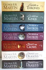 7 x GEORGE R R MARTIN Complete Game Of Thrones Book Bundle (Harper 2012) (#874)