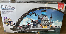 Superb Huge New Rare Wilko blox Military Battleship with helicopter Lifeboats 1M
