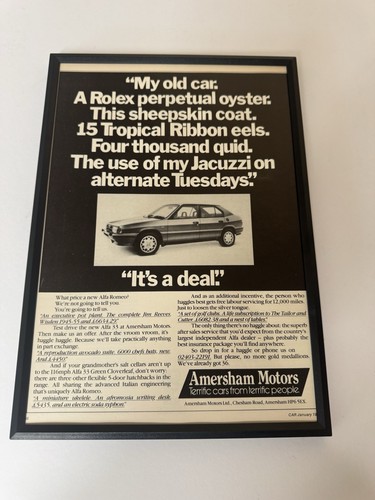 Framed 1985 alfa romeo - romeo, 33