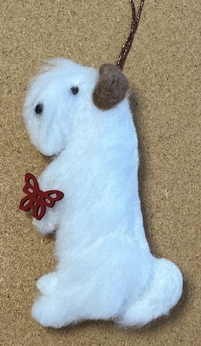 Sealyham terrier with red - sealyham,
