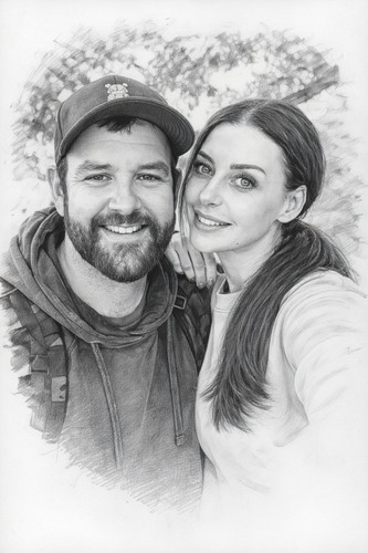 Custom portrait from photo - a4,