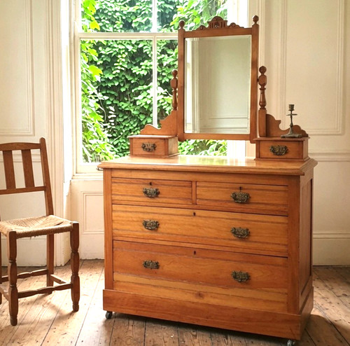 Antique victorian satinwood - victorian,