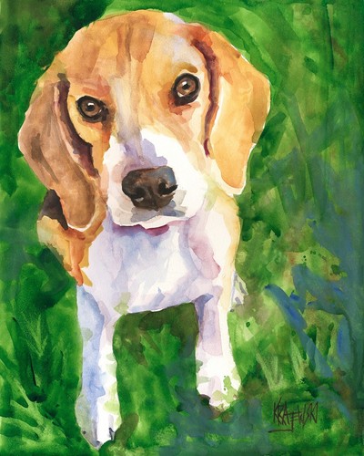 Beagle high resolution print - beagle,