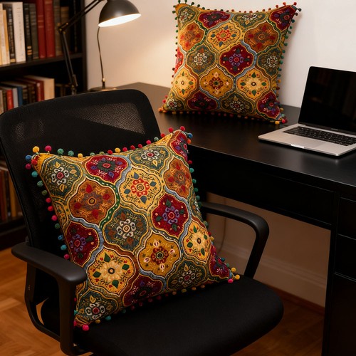 Vintage filled cushions - 2x,