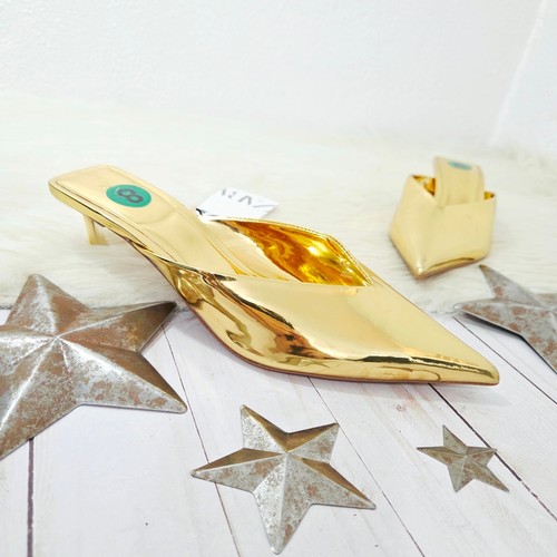 Zara metallic gold kitten