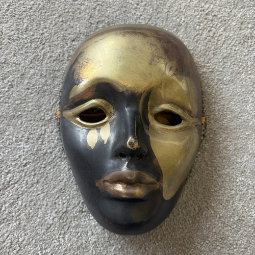 Vintage wall hanging face mask - hanging,