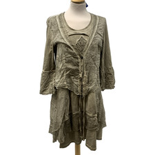 Elisa Cavaletti Club Women's Tunic/Dress Grey Taupe Size XL                 L13