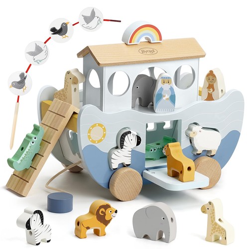 Wooden noahs ark toy - ark,