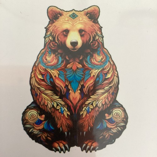 Wooden bear puzzle small size