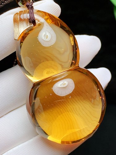 Natural brazil citrine gourd - brazil,