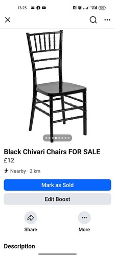 Black chivari chairs for sale - black,