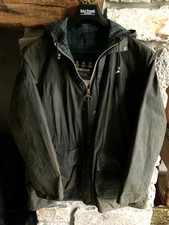Vintage Barbour Durham waxed jacket C36 Olive