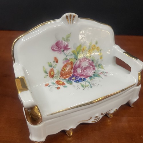 Vtg limoges settee sofa - limoges,